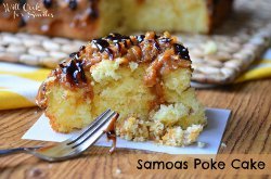 Samoas Poke Cake