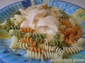 Tri-Colored Creamy Italian Chicken