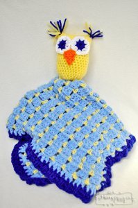 Handmade Owl Lovey Blanket