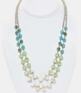 Fading Mirror Bead Necklace