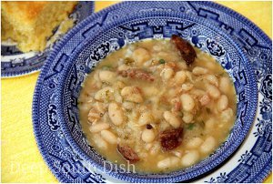 New Orleans Style Cajun White Beans with Rice