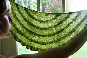 Citrus Ruffles Shawlette