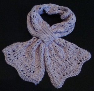 One Skein Butterfly Scarf