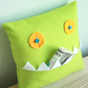 Green-Eyed Monster Pillow