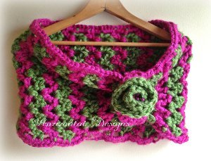 Zig Zag Watermelon Cowl