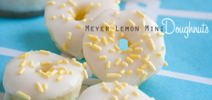 Mini Meyer Lemon Doughnuts