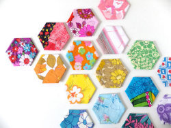 Paper Pieced Hexagons Tutorial and Template