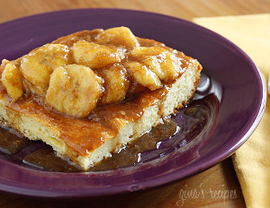 French Toast Topped with Bananas