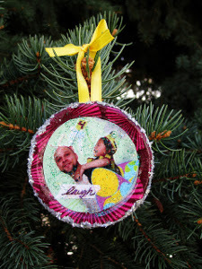 Mason Jar Lid Ornaments