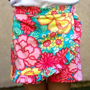 Faux Wrap Shorts