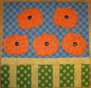 Pumpkin Patch Quilt Block