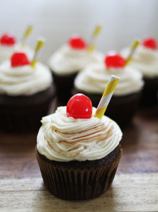 Root Beer Float Cupcakes