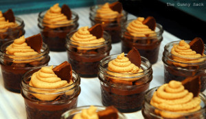 Perfect Peanut Butter Cup Brownies in a Jar