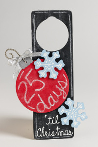 25 Days 'til Christmas Door Hanger