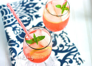 Fruity Champagne Spritzers