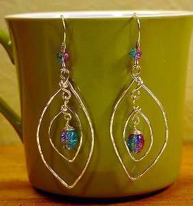 Swingin' Leaves Wire Wrap Earrings