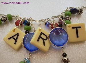 Artsy Mixed Media Necklace