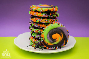 Spooky Swirly Halloween Cookies