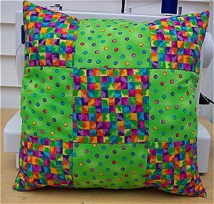 Nine Patch Patterned Pillow