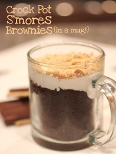 Smores Brownies in a Mug