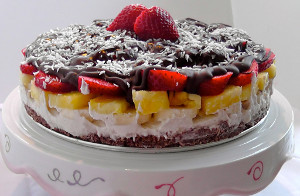 Fruity Banana Split Pie