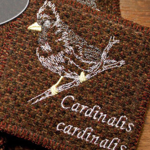 Bird Lover Embroidered Coaster