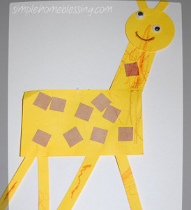Toddler Craft Giraffe