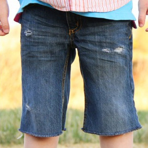Clean Cut-Off Shorts for Boys