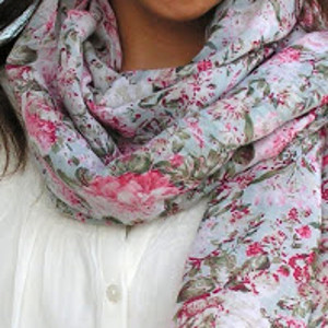 Floral Scarf from Dress