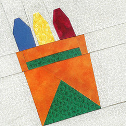 Crayon Box Quilt Block