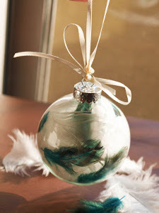 Feather Ball Ornaments