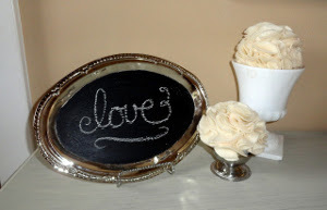 Inexpensive Silver Platter Decoration