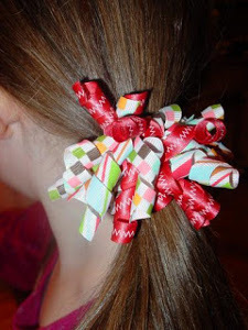 Curly Ribbon Hair Bows