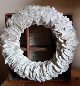 Pretty Book Pages Wreath