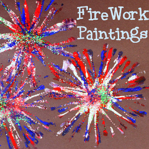 Pipe Cleaner Firework Painting