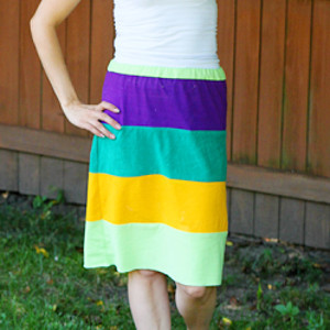 Upcycled Tee Skirt