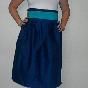 Pleated High Waist Skirt
