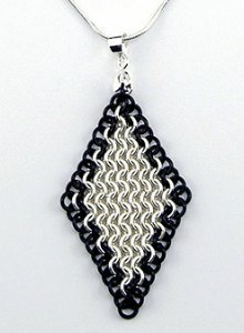 European 4-in-1 Diamond Chainmail Pendant