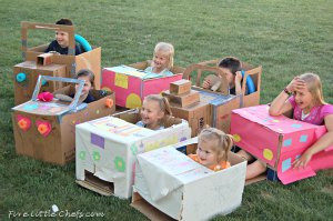 Creative Cardboard Box Cars