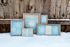 Framed Snowflake Decor