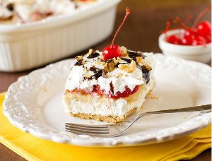 No-Bake Banana Split Cake