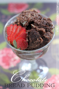 Chocolate Challah Bread Pudding