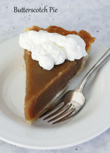 Good Old Fashioned Butterscotch Pie