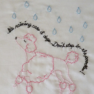 Embroidered Dog Tee