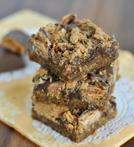 Butterfinger Fudge Cookie Bars