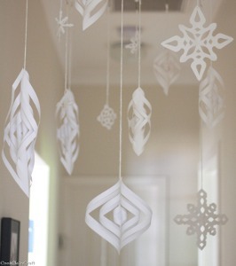 Wintry Paper Snowflakes