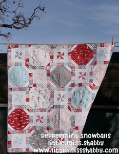 Peppermint Snowballs Quilt