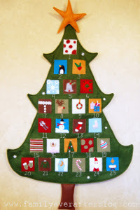 Felt Christmas Tree Advent Calendar