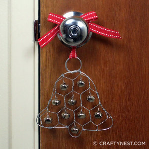 Wire Jingle Bell Door Hanger