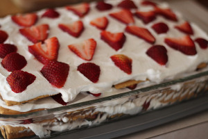Summer Strawberry Icebox Cake